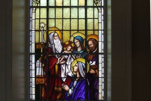Mother Mary and Jesus Stained Glass Window Shrine of Our Lady of Guadalupe La Crosse WI