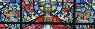 new stained glass for church bluff park