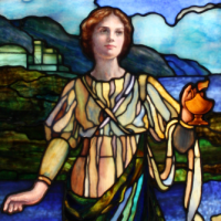 Restored stained glass lafayette presbyterian church brooklyn Rohlf's