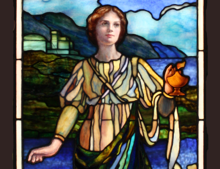 Restored stained glass lafayette presbyterian church brooklyn Rohlf's