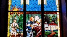 Stained glass window for St. Luke's Roman Catholic Church - Whitestone, NY