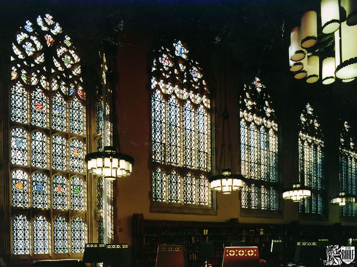 Restored Stained Glass at Yale University - Sterling Memorial Library Main Reading Room - New Haven, CT