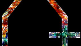 contemporary stained glass for church - new stained glass