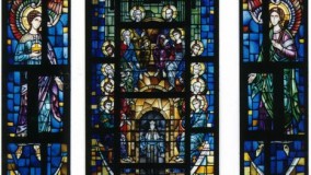 Byzantine Stained Glass Window Last Supper St. John The Baptist Church