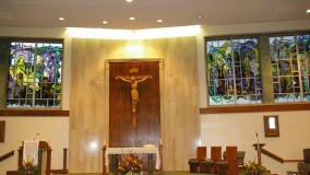New Church Stained Glass Windows by Rohlf for St. Charles Borromeo Church